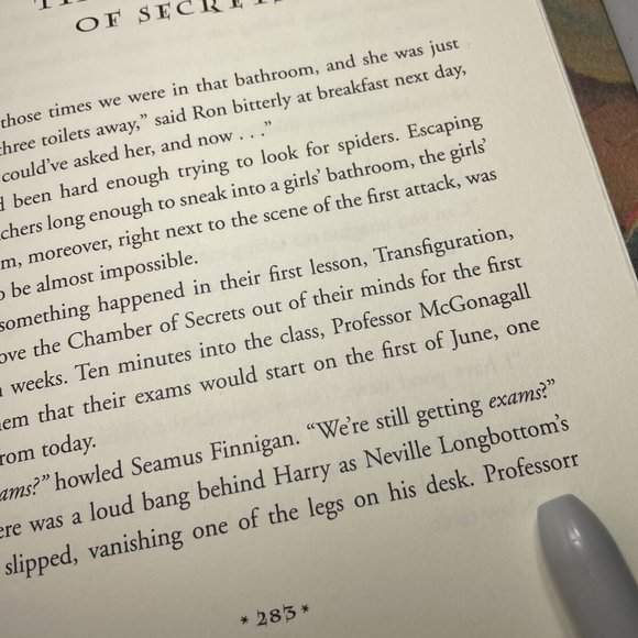 Harry Potter and the Chamber of Secrets Vintage Hardcover PRINT ERRORS & TYPOS - Picture 4 of 12